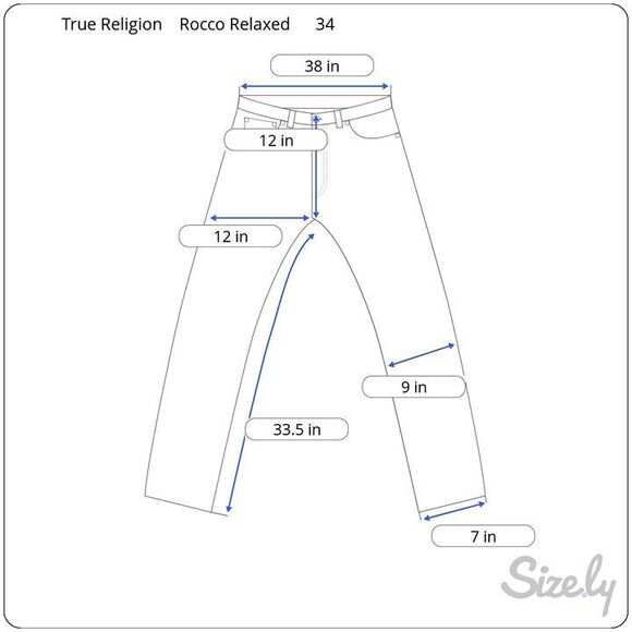 True Religion Gray Camo Rocco Moto Jeans Men’s 33/38 Inseam 33.5" Rise 12" - Picture 12 of 12